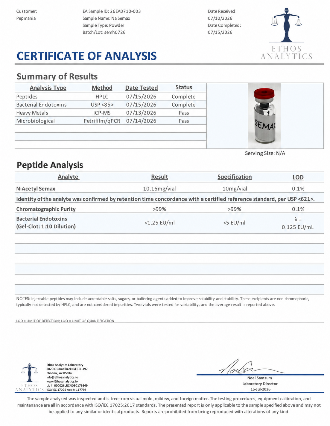 Semax 10mg - Image 2