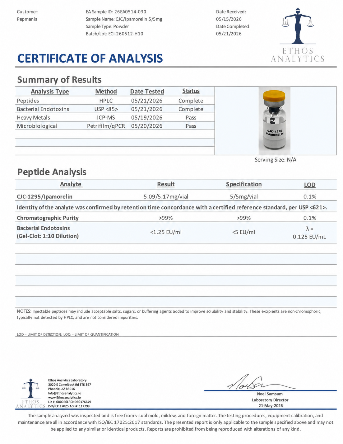 CJC-1295(noDac) / Ipamorelin 10mg - Image 2