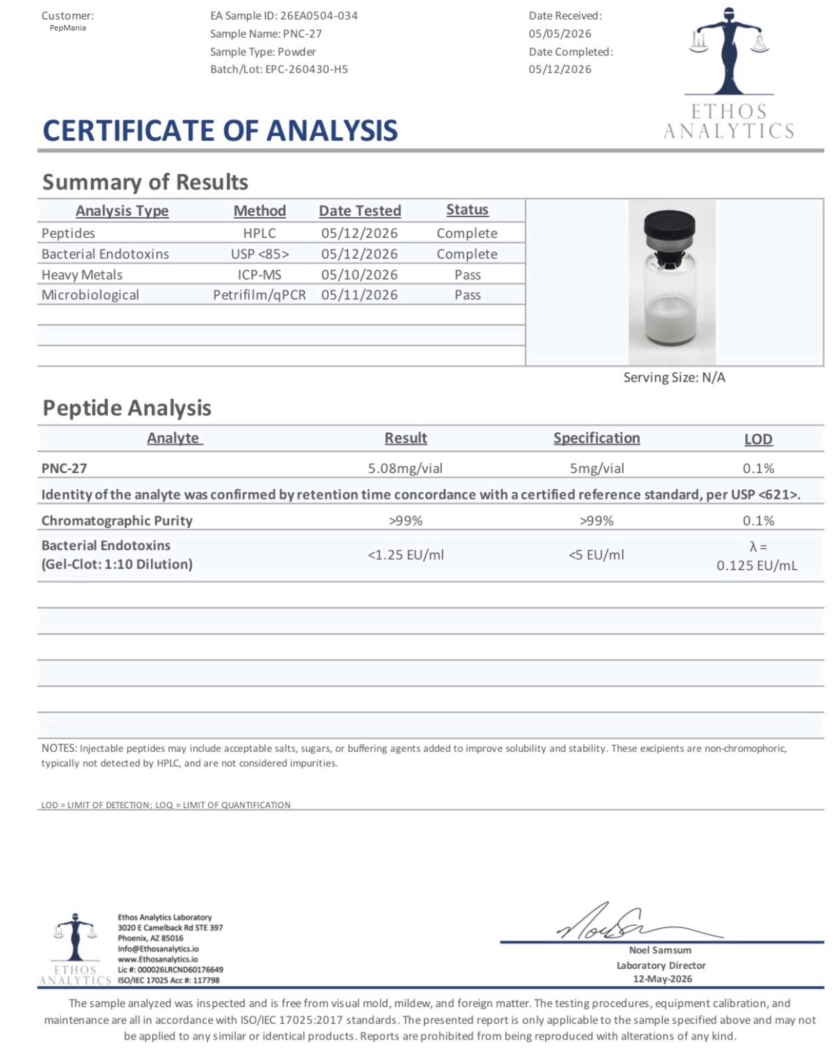 PNC-27 5mg - Image 2