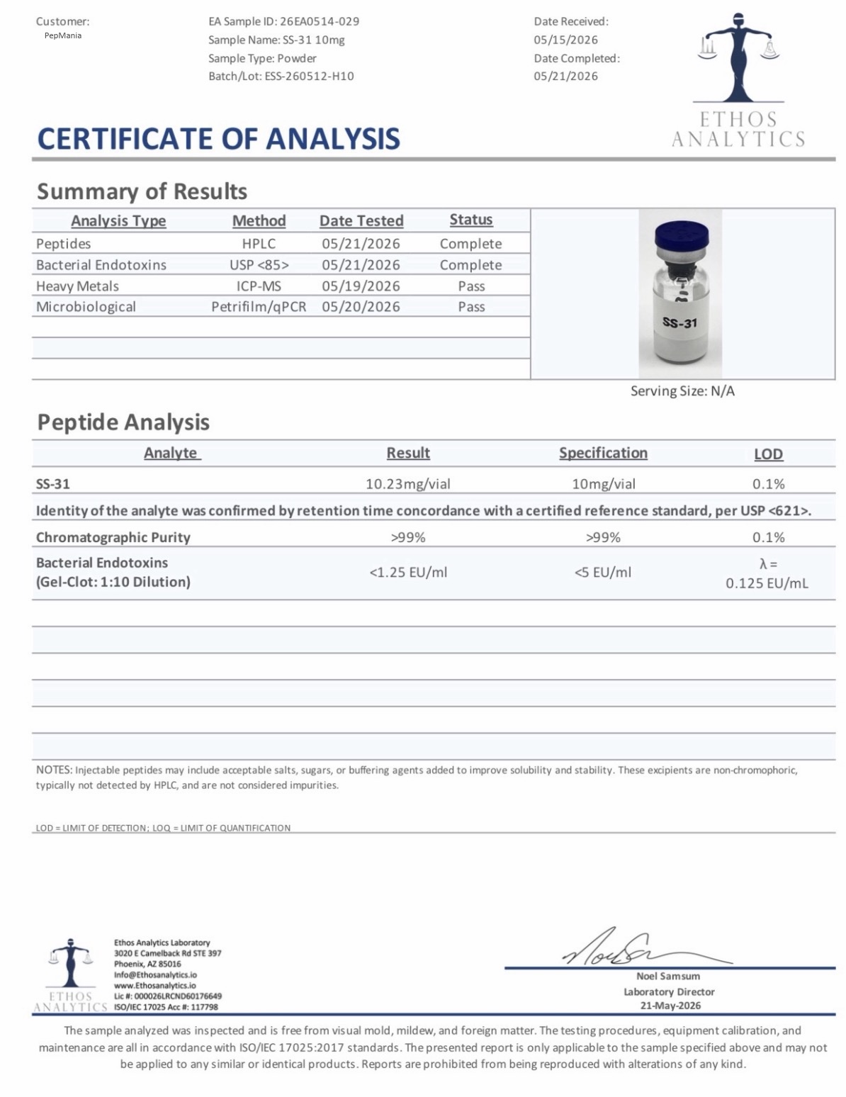 SS-31 10mg - Image 2